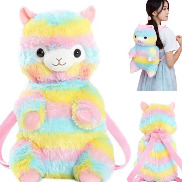 Rainbow Alpaca Backpack