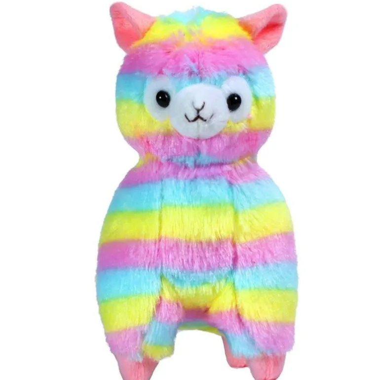 Rainbow Alpaca Keychain