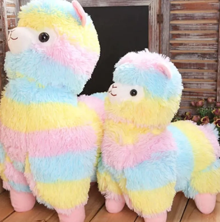 Rainbow Alpaca Plush