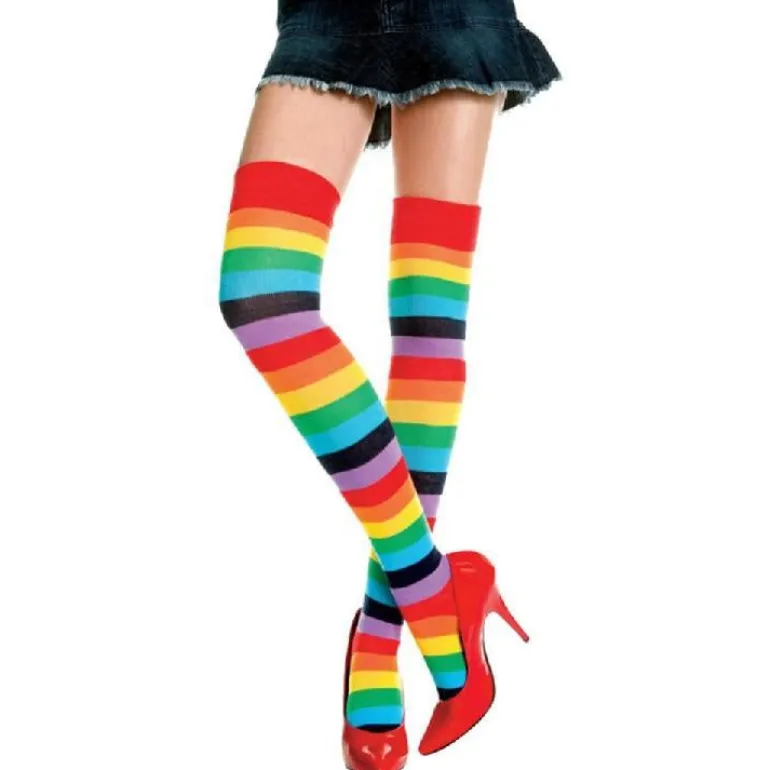 Rainbow Knee Socks