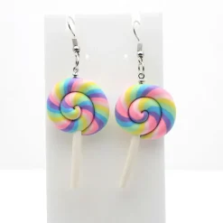 Rainbow Lollipop Earrings