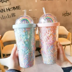 Rainbow Sprinkles Water Bottle