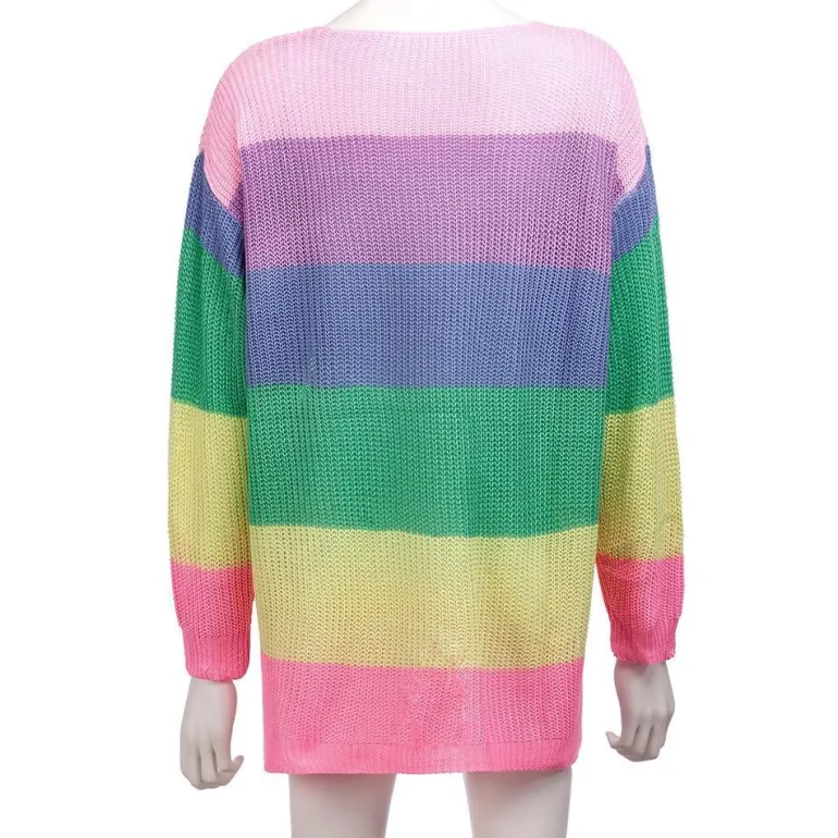 Rainbow Sweater Dress