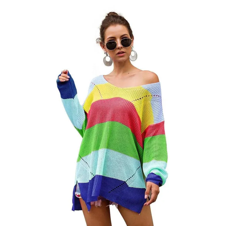 Rainbow Sweater Dress
