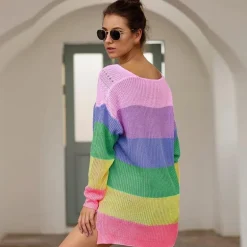 Rainbow Sweater Dress