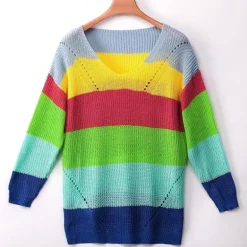 Rainbow Sweater Dress