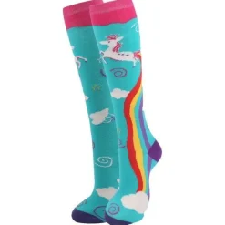 Rainbow Unicorn Knee Highs