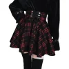 Red Plaid Skirt (Up to 4XL)