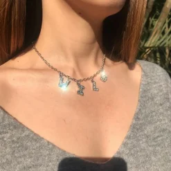 Rhinestone Daddy Necklace