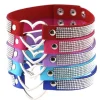 Rhinestone Heart Choker