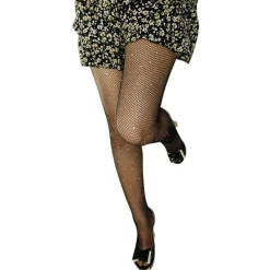 Rhinestone Studded Fishnets