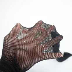 Rhinestone Studded Fishnets