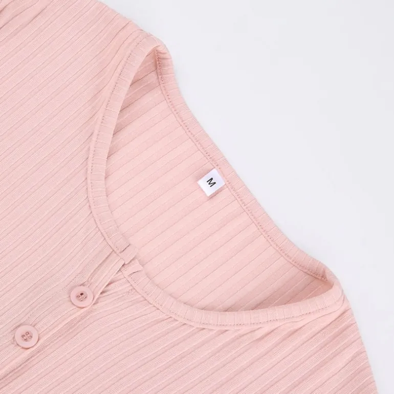 Ribbed Knit Cardigan Top