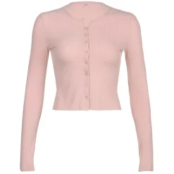Ribbed Knit Cardigan Top