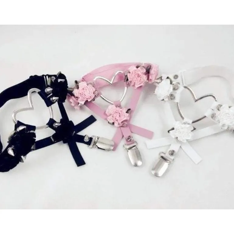 Rose Heart Garter