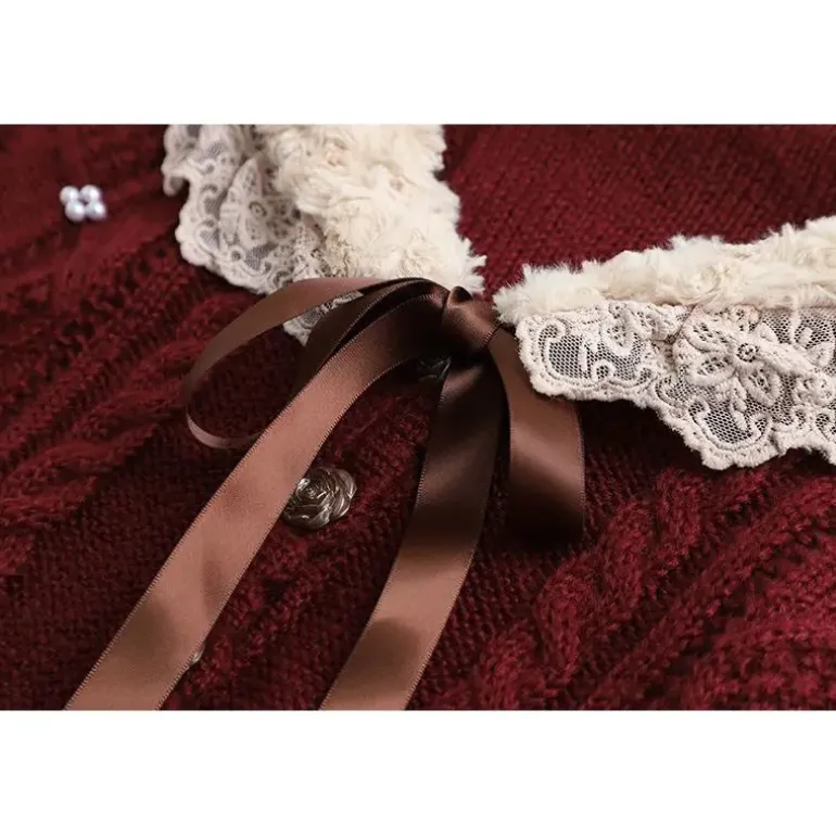 Ruffled Doily Red Cape
