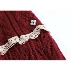 Ruffled Doily Red Cape