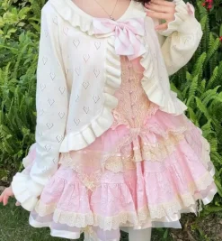 Ruffled Heart Cardigan