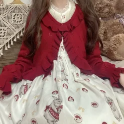 Ruffled Heart Cardigan