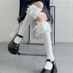 Ruffled Knee Socks