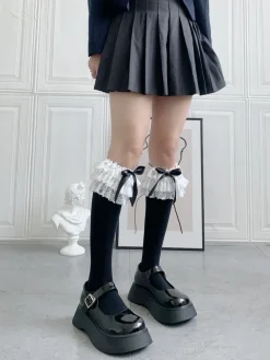 Ruffled Knee Socks