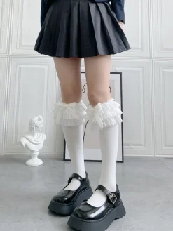 Ruffled Knee Socks