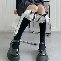 Ruffled Knee Socks