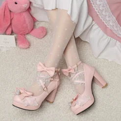 Ruffles & Pearls High Heels