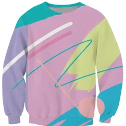 90s Abstract Crewneck