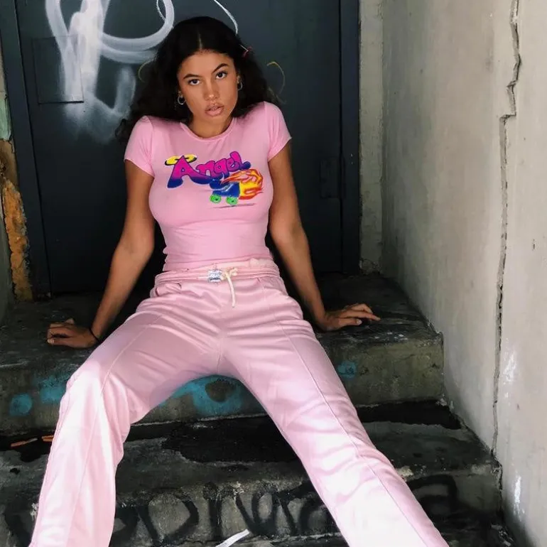 90s Angel Crop Top
