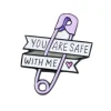 Safe With Me Pin