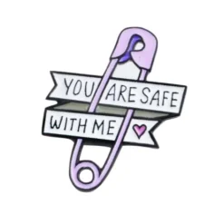 Safe With Me Pin
