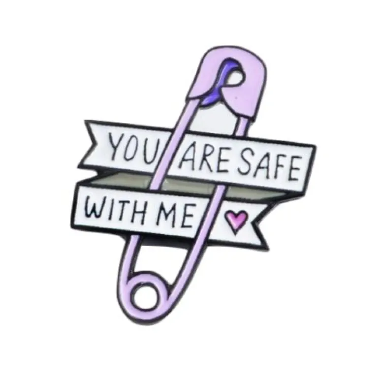 Safe With Me Pin