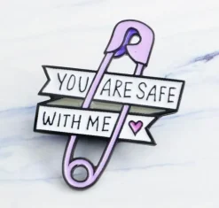 Safe With Me Pin
