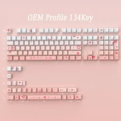 Sakura Blossom Backlit Key Caps Full Set