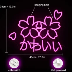Sakura Flower Kawaii Neon Sign