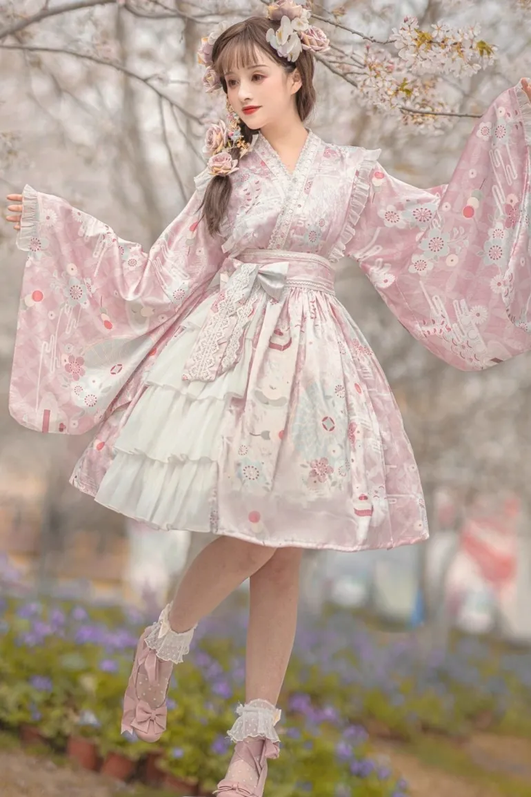 Sakura Kimono Dress