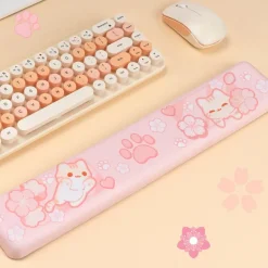 Sakura Neko Keyboard Wrist Rest