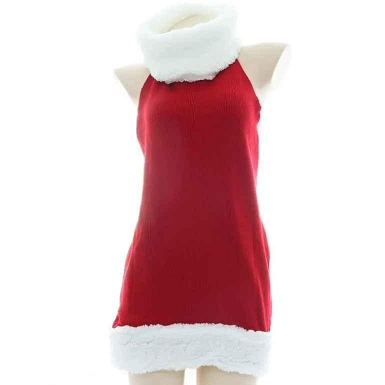 Santa's Knit Turtleneck Dress