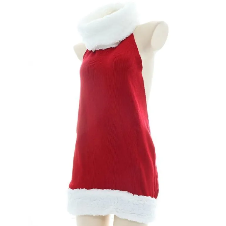 Santa's Knit Turtleneck Dress