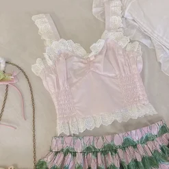 Satin Angeldoll Bustier Crop Top