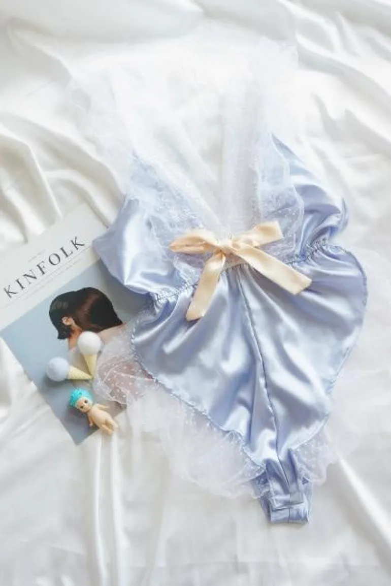 Satin Babydoll Lingerie Set