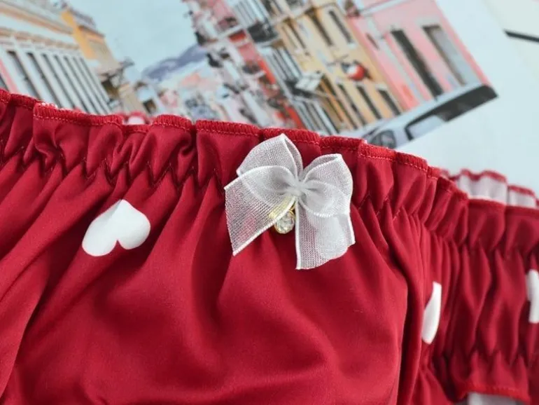 Satin Heart Panties