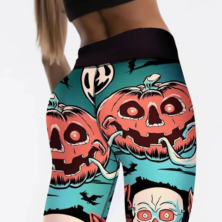 Screaming Pumpkin Leggings