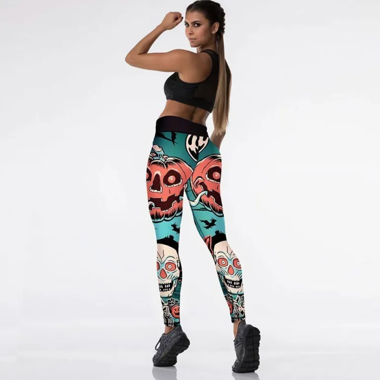 Screaming Pumpkin Leggings