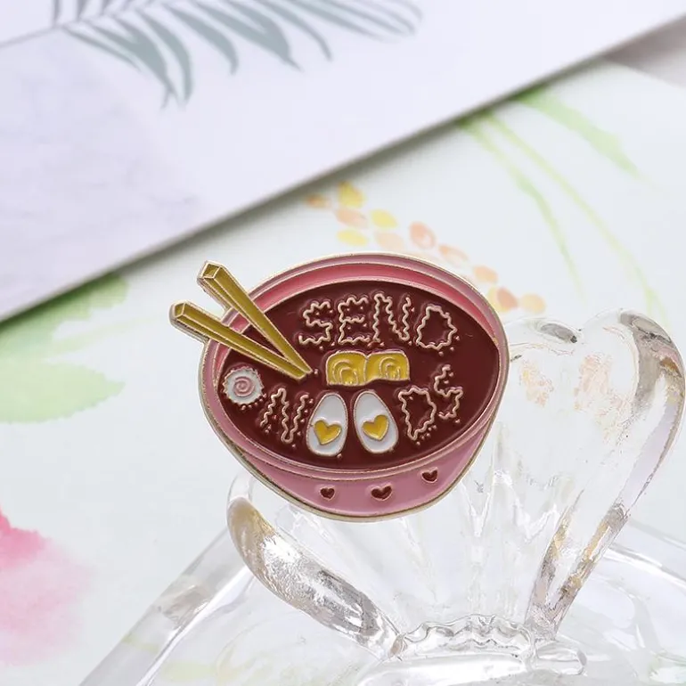 Send Noods Enamel Pin
