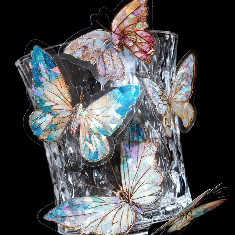 Shimmering Butterfly Stickers