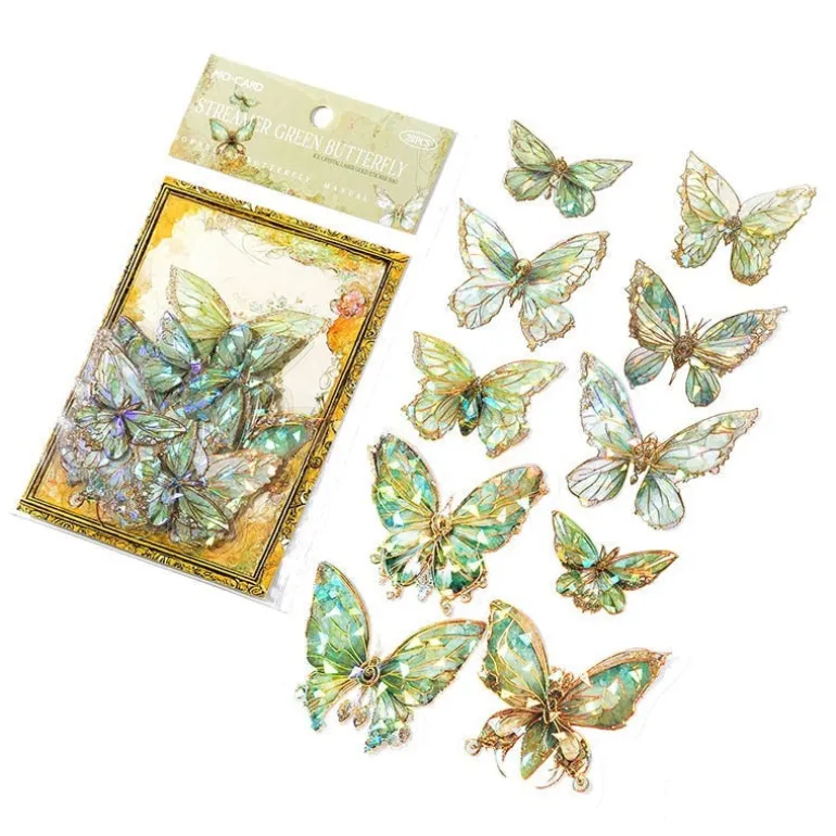 Shimmering Butterfly Stickers