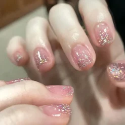 Short Angelic Press On Nails