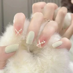Short Angelic Press On Nails